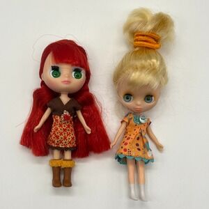 Hasbro Blythe Loves Littlest Pet Shop Dolls 4.5 in Red Blonde Hair LPS Toys